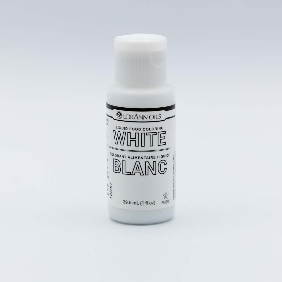 LorAnn Gourmet White liquid food coloring 1 fluid ounce bottle